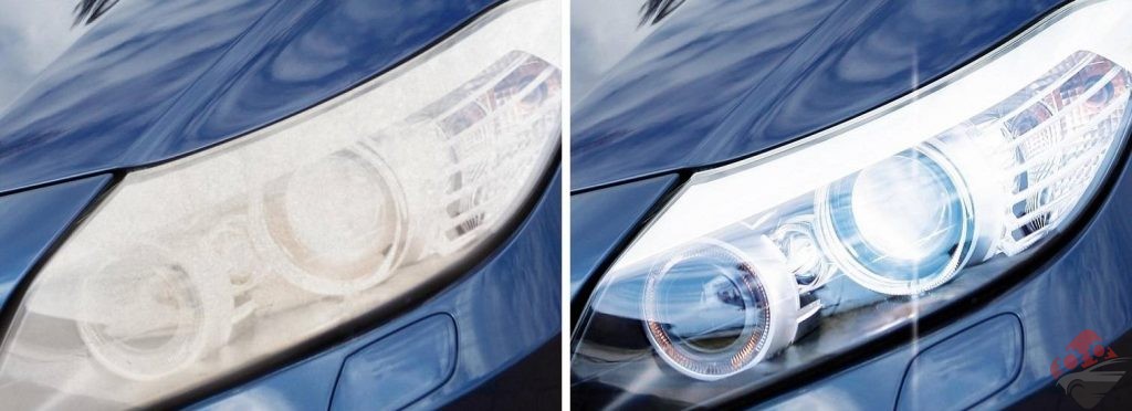 تمیز کردن چراغ خودرو